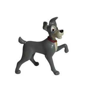 McDonalds Lady & The Tramp Dog Cake Topper Toy Figure #27 Walt Disney 50th Ann